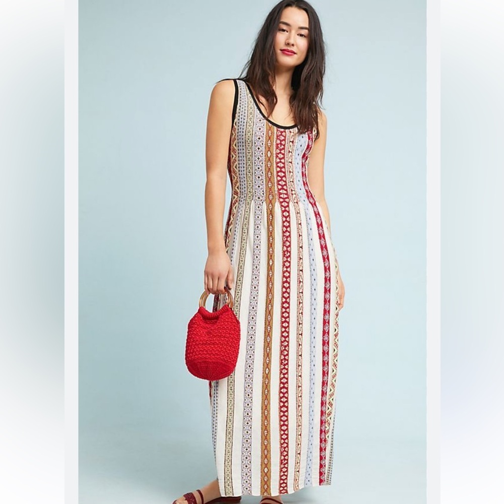 Aldomartins x Anthropologie boho knit maxi dress size xs